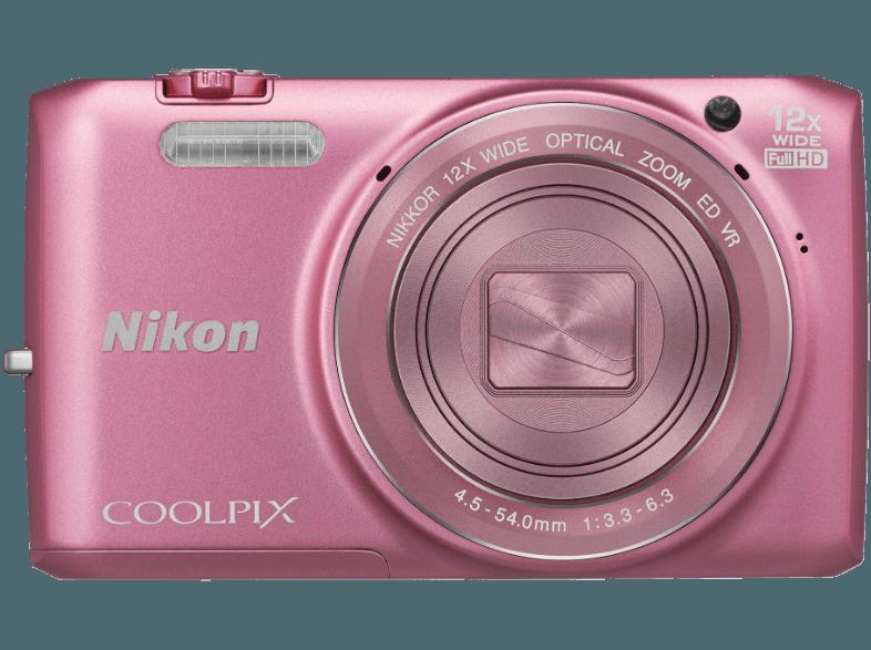 NIKON COOLPIX S6800  Pink (16 Megapixel, 12x opt. Zoom, 7.5 cm TFT, WLAN), NIKON, COOLPIX, S6800, Pink, 16, Megapixel, 12x, opt., Zoom, 7.5, cm, TFT, WLAN,