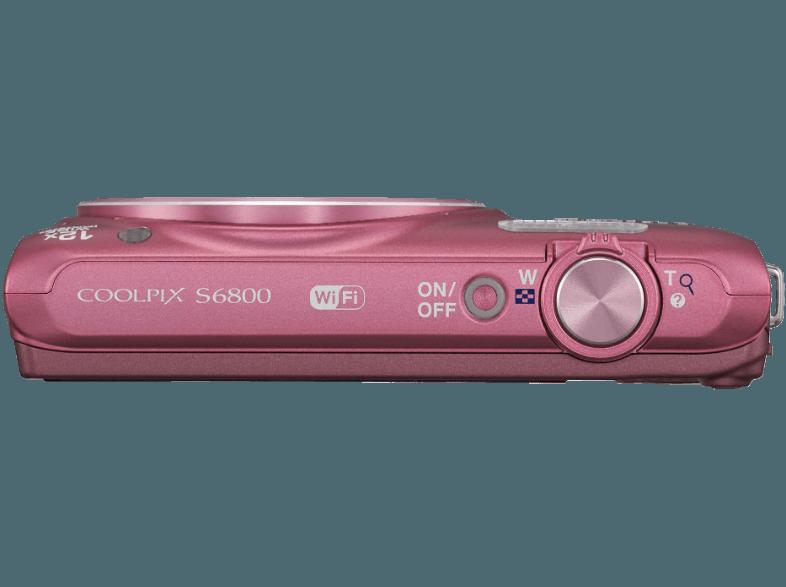 NIKON COOLPIX S6800  Pink (16 Megapixel, 12x opt. Zoom, 7.5 cm TFT, WLAN), NIKON, COOLPIX, S6800, Pink, 16, Megapixel, 12x, opt., Zoom, 7.5, cm, TFT, WLAN,