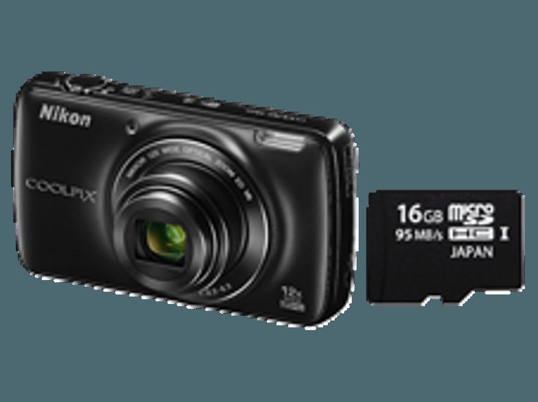 NIKON COOLPIX S810c  Schwarz (16 Megapixel, 12x opt. Zoom, 9.4 cm TFT-LCD), NIKON, COOLPIX, S810c, Schwarz, 16, Megapixel, 12x, opt., Zoom, 9.4, cm, TFT-LCD,