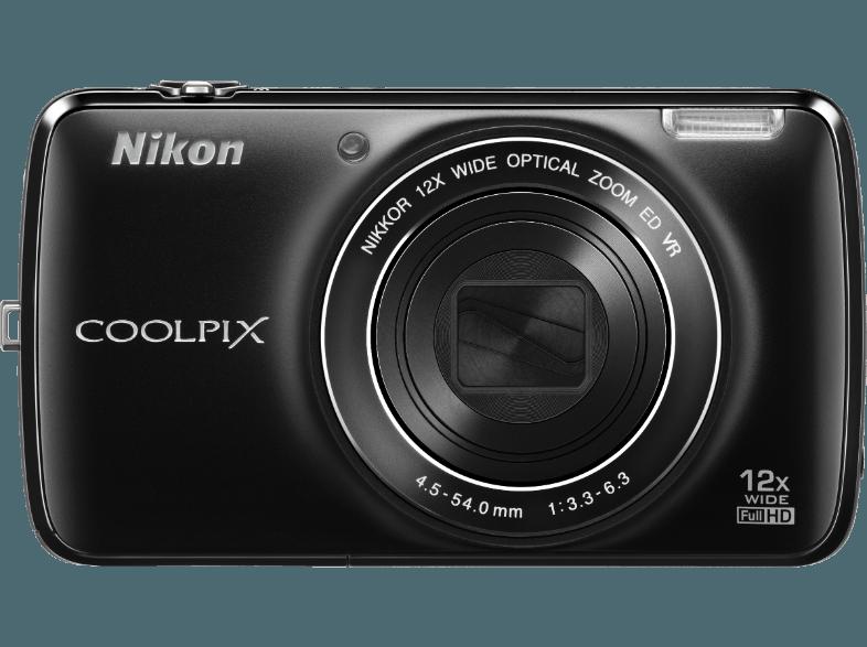 NIKON COOLPIX S810c  Schwarz (16 Megapixel, 12x opt. Zoom, 9.4 cm TFT-LCD), NIKON, COOLPIX, S810c, Schwarz, 16, Megapixel, 12x, opt., Zoom, 9.4, cm, TFT-LCD,