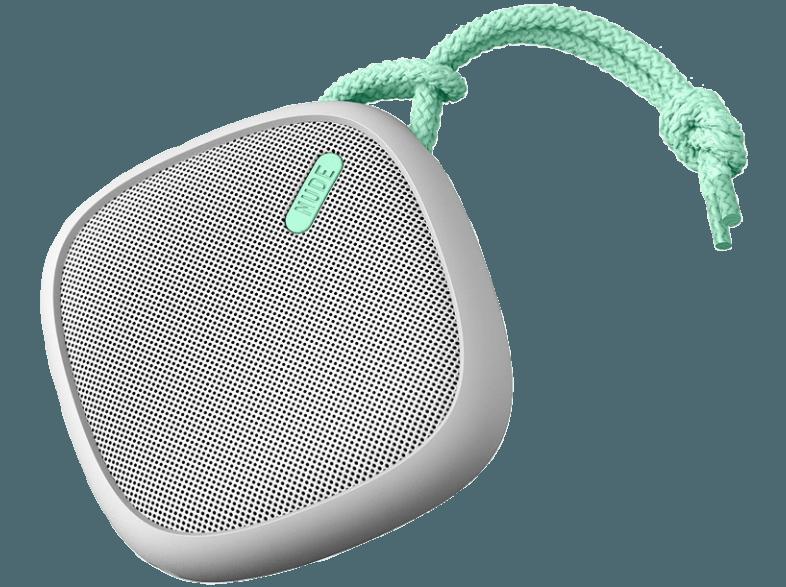 NUDEAUDIO Move M Tragbarer Bluetooth-Lautsprecher Grau/Mintgrün, NUDEAUDIO, Move, M, Tragbarer, Bluetooth-Lautsprecher, Grau/Mintgrün