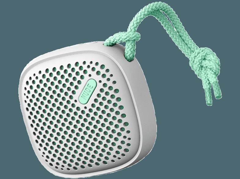 NUDEAUDIO Move S Tragbarer Bluetooth-Lautsprecher Grau/mintgrün