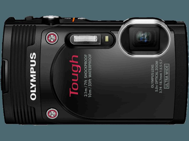 OLYMPUS TG 850  Schwarz (16 Megapixel, 5x opt. Zoom, 7.6 cm LCD), OLYMPUS, TG, 850, Schwarz, 16, Megapixel, 5x, opt., Zoom, 7.6, cm, LCD,