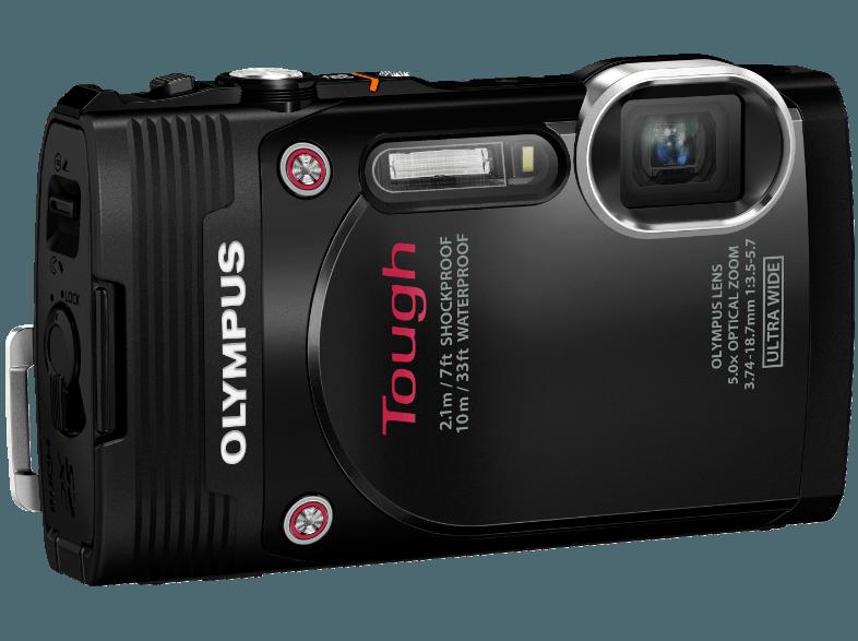 OLYMPUS TG 850  Schwarz (16 Megapixel, 5x opt. Zoom, 7.6 cm LCD), OLYMPUS, TG, 850, Schwarz, 16, Megapixel, 5x, opt., Zoom, 7.6, cm, LCD,