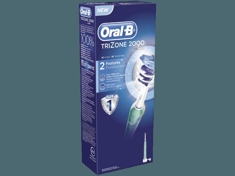 ORAL-B TRI ZONE 2000 Elektrische Bürste Weiß/Dunkelblau, ORAL-B, TRI, ZONE, 2000, Elektrische, Bürste, Weiß/Dunkelblau