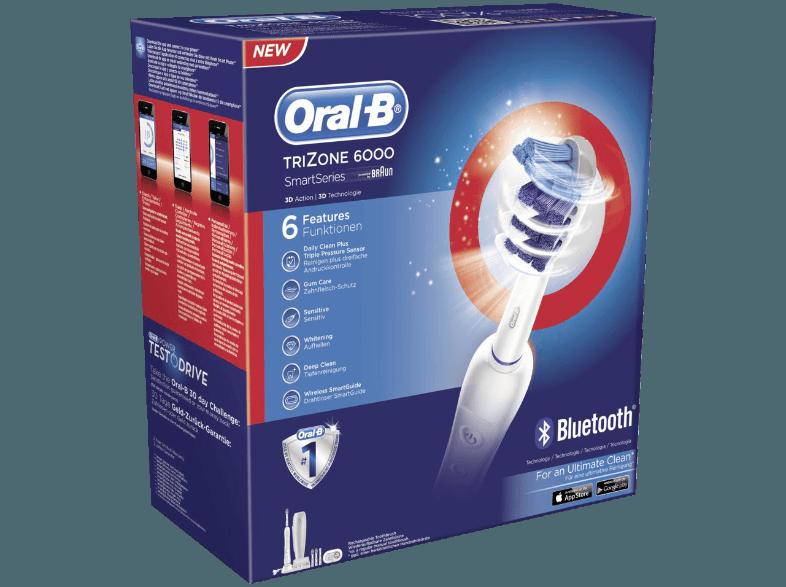 ORAL-B TRI ZONE 6000 Elektrische Zahnbürste Weiß, ORAL-B, TRI, ZONE, 6000, Elektrische, Zahnbürste, Weiß