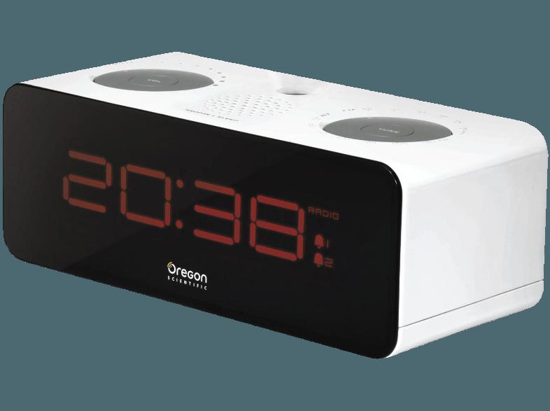 OREGON-SCIENTIFIC RRA 320P Radiowecker (AM / FM Tuner, Weiß)