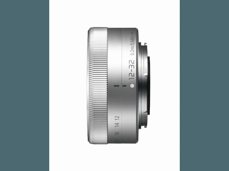 PANASONIC H-FS 12032E-S Telezoom für Micro-Four-Thirds, Metall-Bajonettanschluss (12 mm-32 mm, f/5.6)