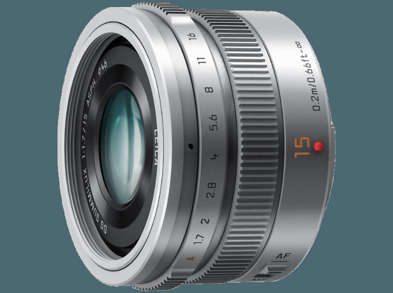 PANASONIC H-X 015 E-S Festbrennweite für Micro-Four-Thirds (-15 mm, f/1.7), PANASONIC, H-X, 015, E-S, Festbrennweite, Micro-Four-Thirds, -15, mm, f/1.7,