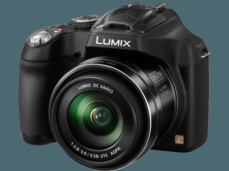 PANASONIC Lumix DMC-FZ 72  Schwarz (16.1 Megapixel, 60x opt. Zoom, 7.5 cm TFT-LCD), PANASONIC, Lumix, DMC-FZ, 72, Schwarz, 16.1, Megapixel, 60x, opt., Zoom, 7.5, cm, TFT-LCD,