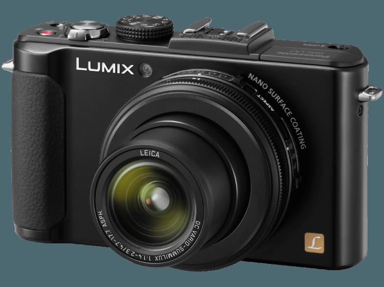 PANASONIC Lumix DMC-LX7  Schwarz (10.1 Megapixel, 3.8x opt. Zoom, 7.5 cm TCT-LCD), PANASONIC, Lumix, DMC-LX7, Schwarz, 10.1, Megapixel, 3.8x, opt., Zoom, 7.5, cm, TCT-LCD,