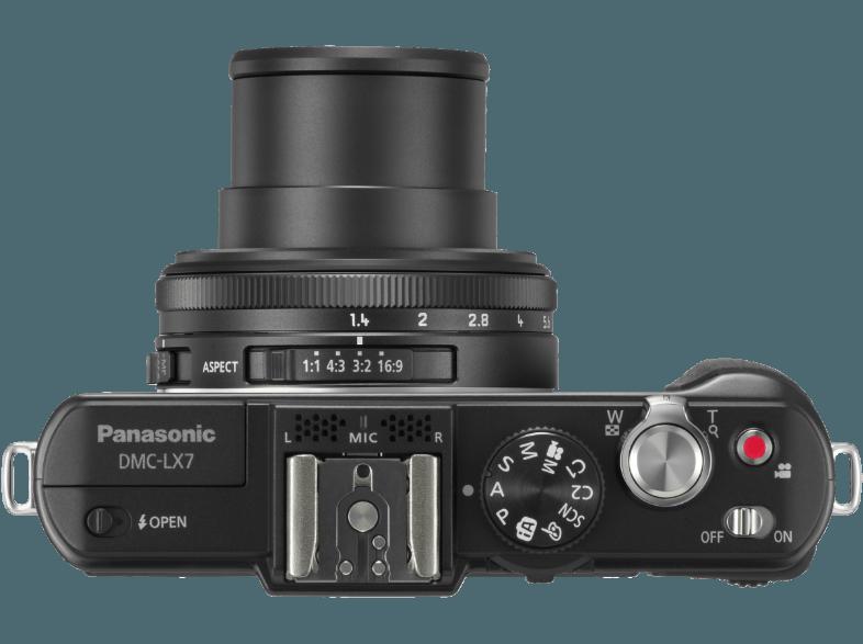 PANASONIC Lumix DMC-LX7  Schwarz (10.1 Megapixel, 3.8x opt. Zoom, 7.5 cm TCT-LCD), PANASONIC, Lumix, DMC-LX7, Schwarz, 10.1, Megapixel, 3.8x, opt., Zoom, 7.5, cm, TCT-LCD,