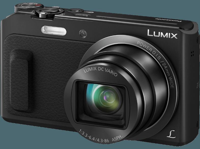 PANASONIC LUMIX DMC-TZ58  Schwarz (16 Megapixel, 20x opt. Zoom, 7.7 cm TFT-LCD, WLAN)