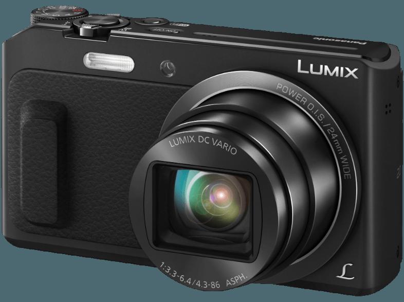 PANASONIC LUMIX DMC-TZ58  Schwarz (16 Megapixel, 20x opt. Zoom, 7.7 cm TFT-LCD, WLAN), PANASONIC, LUMIX, DMC-TZ58, Schwarz, 16, Megapixel, 20x, opt., Zoom, 7.7, cm, TFT-LCD, WLAN,