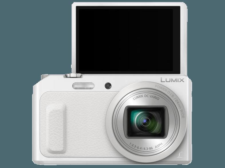 PANASONIC LUMIX DMC-TZ58  Weiß (16 Megapixel, 20x opt. Zoom, 7.7 cm TFT-LCD, WLAN), PANASONIC, LUMIX, DMC-TZ58, Weiß, 16, Megapixel, 20x, opt., Zoom, 7.7, cm, TFT-LCD, WLAN,