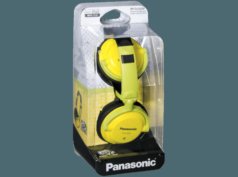 PANASONIC RP-DJS 200 E-Y Kopfhörer Gelb, PANASONIC, RP-DJS, 200, E-Y, Kopfhörer, Gelb