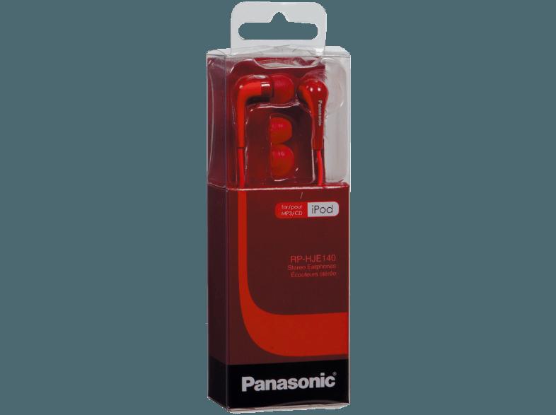 PANASONIC RP-HJE 140 Kopfhörer Rot, PANASONIC, RP-HJE, 140, Kopfhörer, Rot