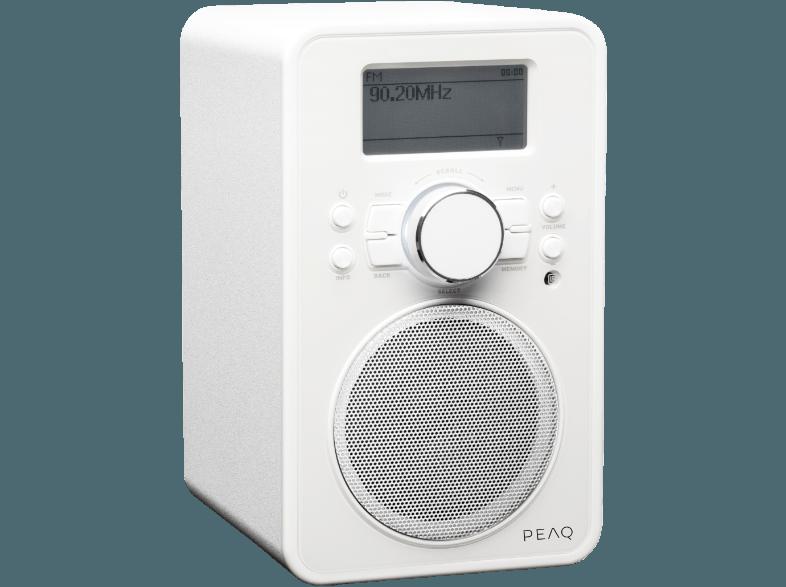 PEAQ PDR 200-W Radio (FM, AM, FM-UKW, AM-MW, Weiß)