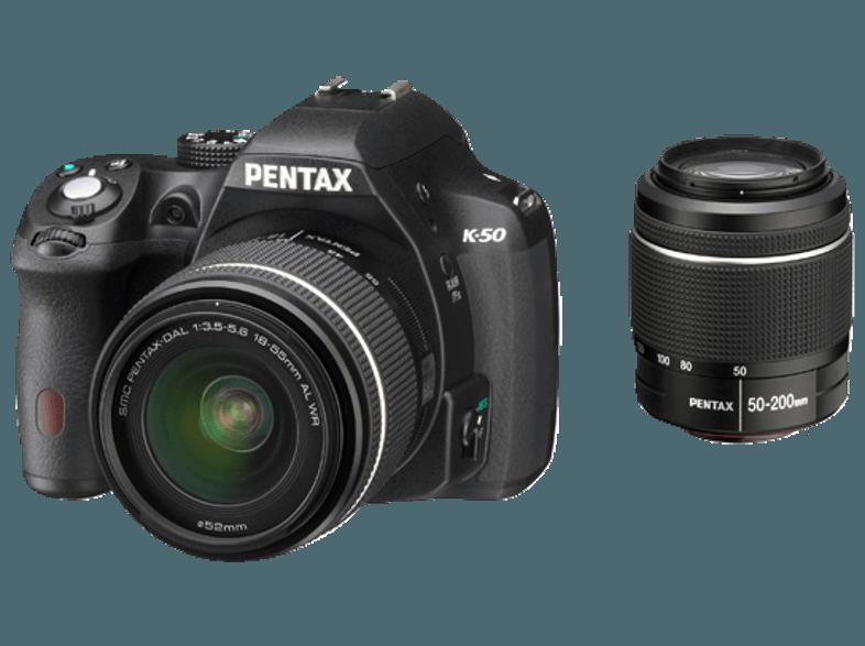 PENTAX K-50    Objektiv 18-55 mm, 50-200 mm f/3.5-5.6, f/4-5.6 (16.3 Megapixel, CMOS)