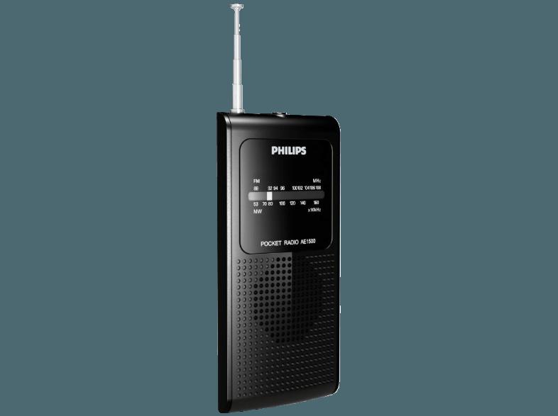 PHILIPS AE 1500/00  (AM / FM Tuner, Schwarz)