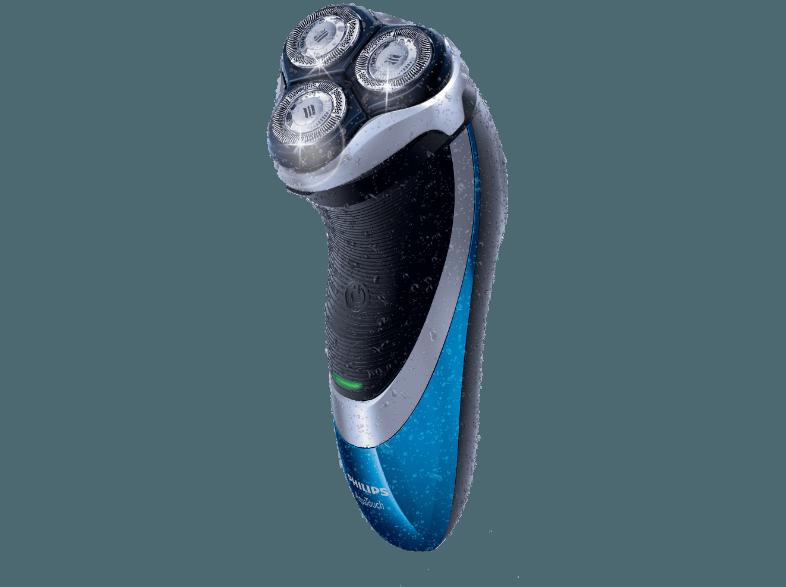 PHILIPS AT890/26 Aquatec Wet & Dry Herrenrasierer Silber/Blau (Aquatec Wet & Dry)