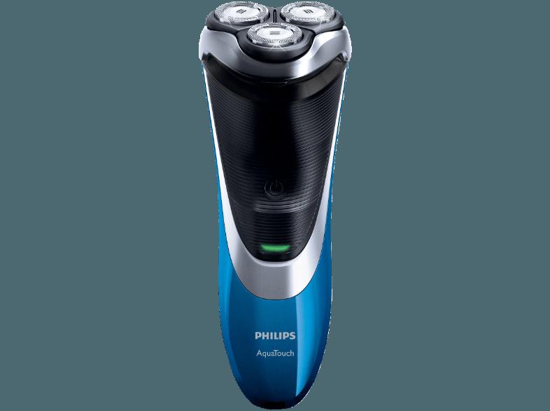 PHILIPS AT890/26 Aquatec Wet & Dry Herrenrasierer Silber/Blau (Aquatec Wet & Dry)