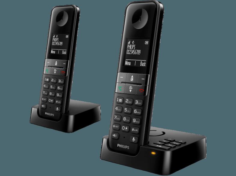 PHILIPS D4552B/39 Schnurlostelefon mit Anrufbeantworter