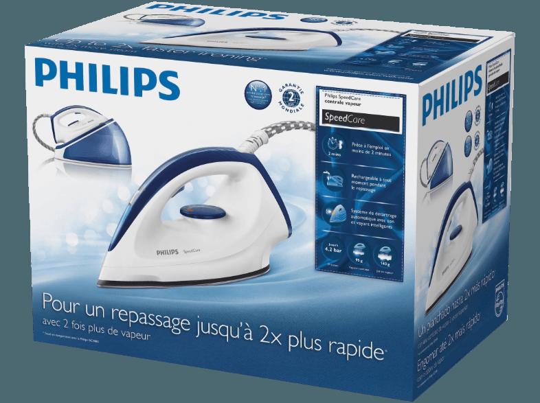 PHILIPS GC6615/20 SpeedCare Dampfbügelstation Dampfbügeleisen (2400 Watt, Max. 4,2 bar), PHILIPS, GC6615/20, SpeedCare, Dampfbügelstation, Dampfbügeleisen, 2400, Watt, Max., 4,2, bar,