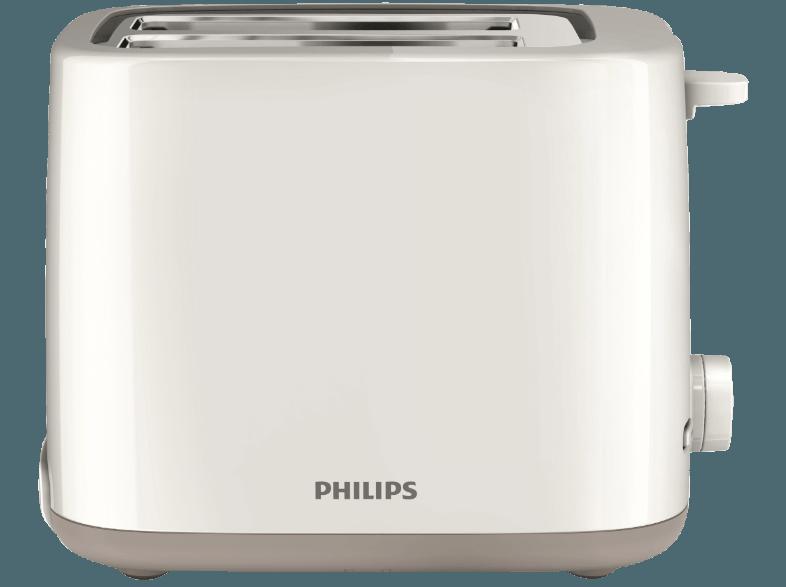 PHILIPS HD 2595/00 Toaster Weiß (800 Watt, Schlitze: 2)