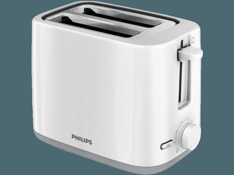 PHILIPS HD 2595/00 Toaster Weiß (800 Watt, Schlitze: 2)