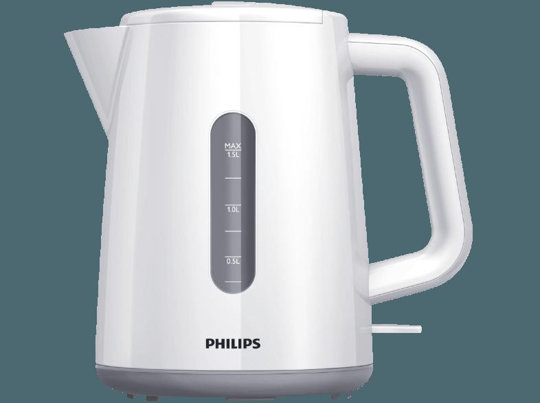 PHILIPS HD 9300/00 Daily Collection Wasserkocher Weiß/Beige (2400 Watt, 1.6 Liter)