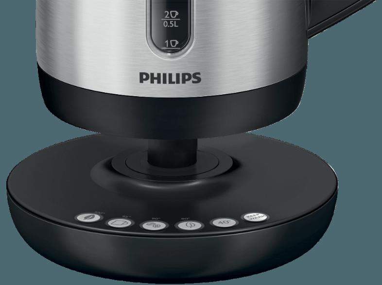 PHILIPS HD 9385/20 Wasserkocher Metall/Schwarz (2400 Watt, 1.7 Liter), PHILIPS, HD, 9385/20, Wasserkocher, Metall/Schwarz, 2400, Watt, 1.7, Liter,