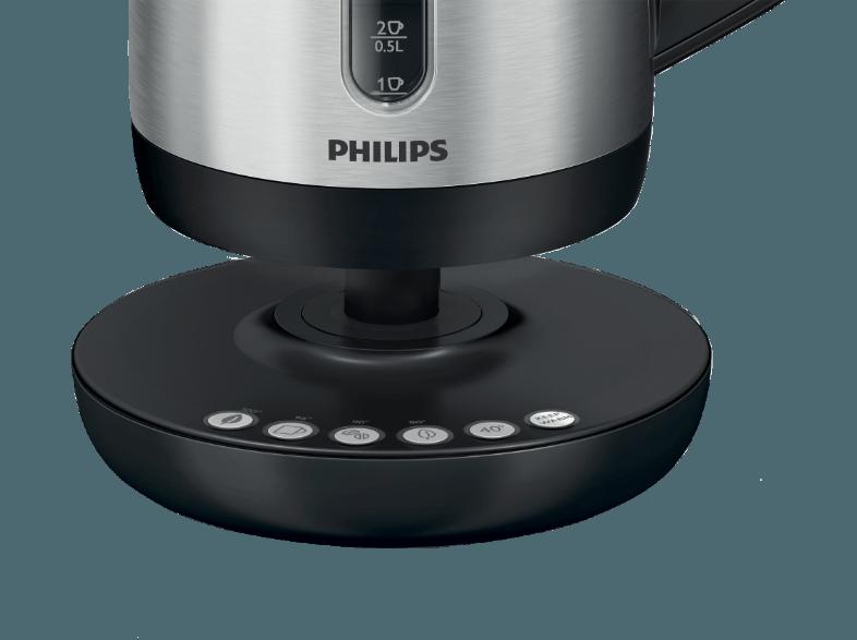 PHILIPS HD 9385/20 Wasserkocher Metall/Schwarz (2400 Watt, 1.7 Liter), PHILIPS, HD, 9385/20, Wasserkocher, Metall/Schwarz, 2400, Watt, 1.7, Liter,