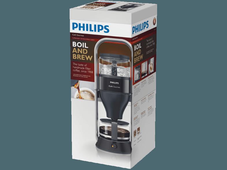 PHILIPS HD5407/60 New Café Gourmet Kaffeeautomat Direkt-Brüh-Prinzip Schwarz (Glaskanne, Direkt-Brüh-Prinzip)