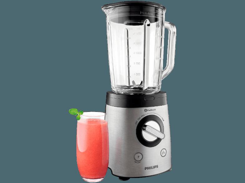 PHILIPS HR 2093/08 Standmixer Edelstahl (900 Watt, 2 Liter davon 1,5 Liter)