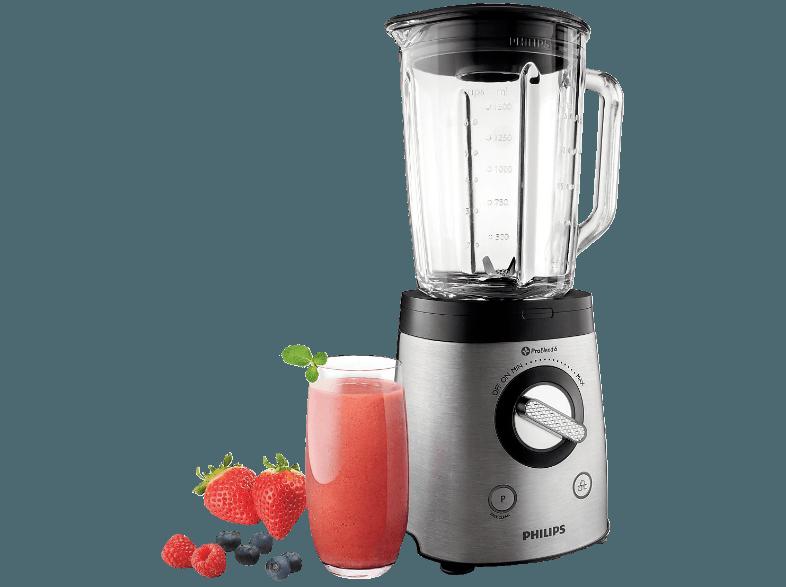 PHILIPS HR 2093/08 Standmixer Edelstahl (900 Watt, 2 Liter davon 1,5 Liter)
