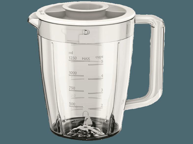 PHILIPS HR 2100/00 Daily Collection Standmixer Weiß/Beige (400 Watt, 1,5 Liter davon nutzbar 1,25 Liter)