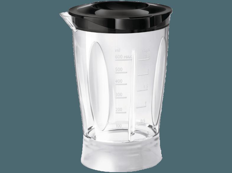 PHILIPS HR2876/00 Standmixer Grau metallic (350 Watt, Mixbecher 0,6 l, Multi-Zerkleinerer 350 ml, Trinkflaschenaufsatz mit Deckel 0,6 l)