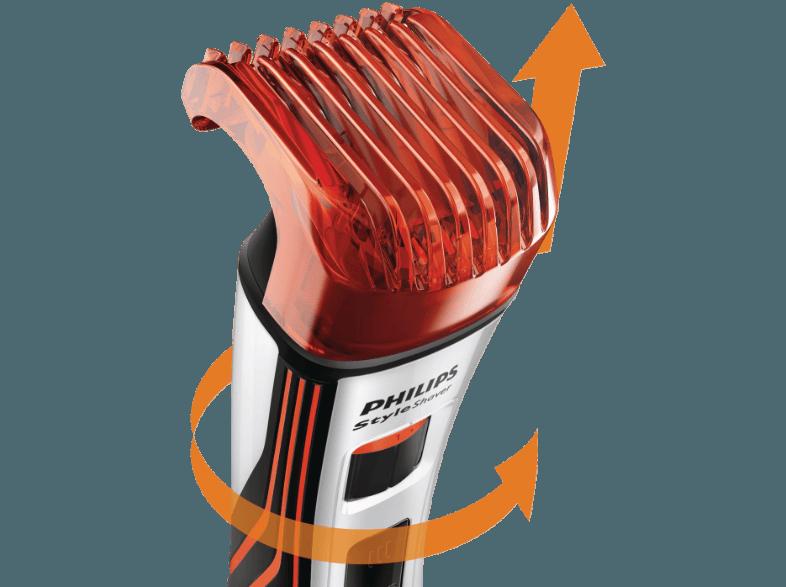 PHILIPS QS 6141/32 (Haarschneider, Metall/Rot, Akku-/Netzbetrieb)