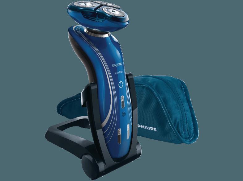 PHILIPS RQ1155 SensoTouch Trockenrasierer Blau (Rotierende Scherköpfe), PHILIPS, RQ1155, SensoTouch, Trockenrasierer, Blau, Rotierende, Scherköpfe,