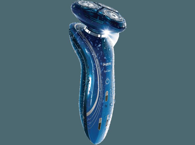 PHILIPS RQ1155 SensoTouch Trockenrasierer Blau (Rotierende Scherköpfe)