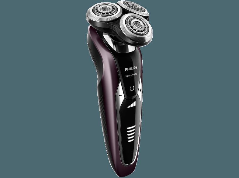 PHILIPS S9521/31 Shaver Series 9000 Elektrischer Nass- und Trockenrasierer Altum (V-Track Präzision-System, Technologie zur Konturenerkennung, Super