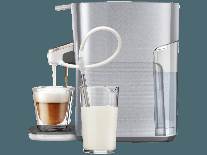 PHILIPS Senseo Latte Duo HD7857/20 Padmaschine (1 Liter/Jahr, Silber)