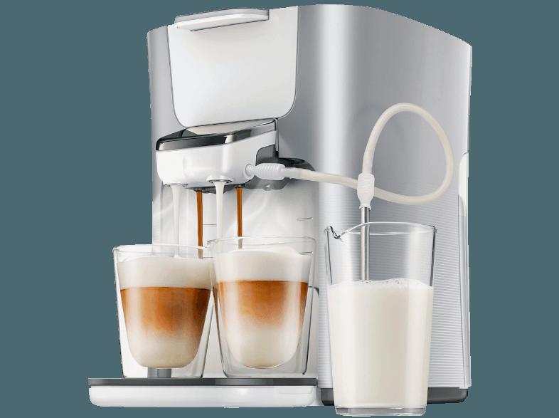 PHILIPS Senseo Latte Duo HD7857/20 Padmaschine (1 Liter/Jahr, Silber)