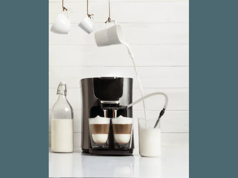 PHILIPS Senseo Latte Duo HD7857/50 Kaffeepadmaschine (1 Liter, Titanium/Schwarz)