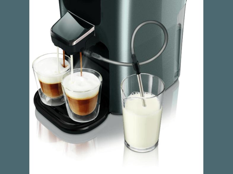 PHILIPS Senseo Latte Duo HD7857/50 Kaffeepadmaschine (1 Liter, Titanium/Schwarz)