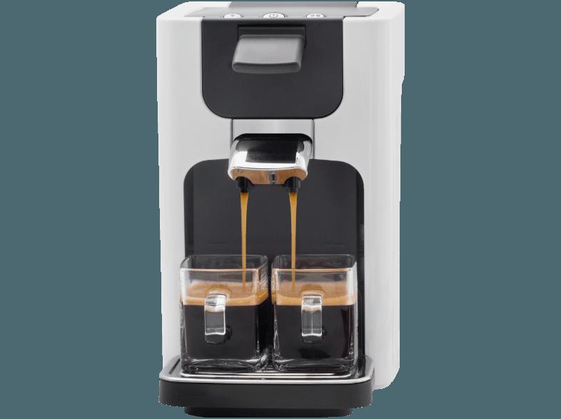 PHILIPS Senseo Quadrante HD7863/10 Kaffeepadmaschine (1.2 Liter/Jahr, Weiß)