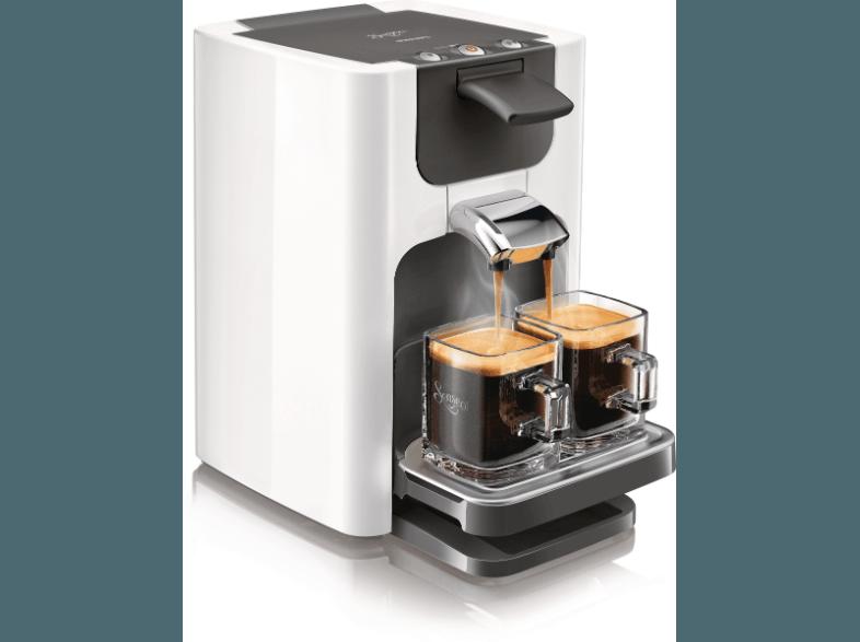 PHILIPS Senseo Quadrante HD7863/10 Kaffeepadmaschine (1.2 Liter/Jahr, Weiß)