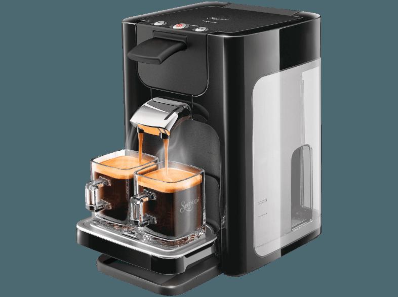 PHILIPS Senseo Quadrante HD7863/60 Kaffeepadmaschine (1.2 Liter, Schwarz)