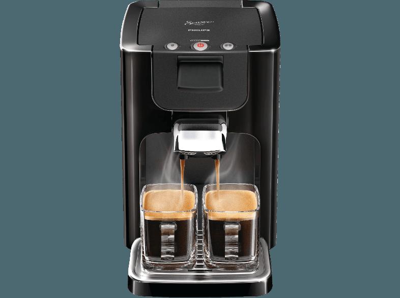 PHILIPS Senseo Quadrante HD7863/60 Kaffeepadmaschine (1.2 Liter, Schwarz)